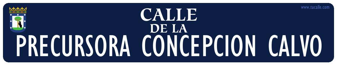 cartel_de_calle-de la-precursora Concepcion Calvo_en_madrid_antiguo